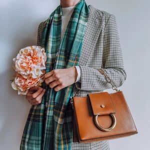 Aldo Tan Crossbody bag with Gold Accent